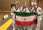 پاراتکواندو جام ریاست فدراسیون جهانی| کسب 4 مدال طلا و برنز برای دختران ایران
