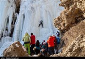 یخ نوردی در آبشار یخی خور خورسلماس