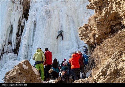 یخ نوردی در آبشار یخی خور خورسلماس