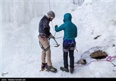 یخ نوردی در آبشار یخی خور خورسلماس