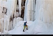 یخ نوردی در آبشار یخی خور خورسلماس