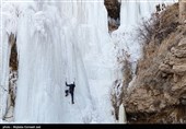 یخ نوردی در آبشار یخی خور خورسلماس