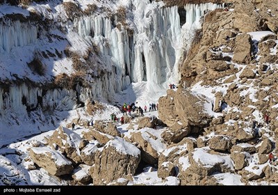 یخ نوردی در آبشار یخی خور خورسلماس