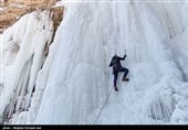 یخ نوردی در آبشار یخی خور خورسلماس