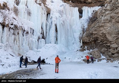 یخ نوردی در آبشار یخی خور خورسلماس