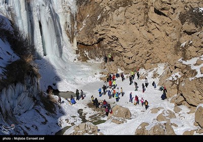 یخ نوردی در آبشار یخی خور خورسلماس