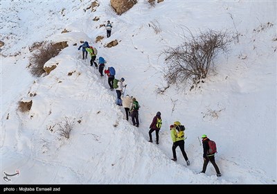 یخ نوردی در آبشار یخی خور خورسلماس