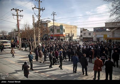 تشییع پیکر شهید نیروی انتظامی در کرمانشاه
