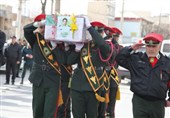 تشییع باشکوه پیکر رئیس پلیس اطلاعات ‌جوانرود در کرمانشاه + تصاویر
