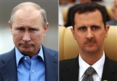 پوتین به بشار اسد تسلیت گفت
