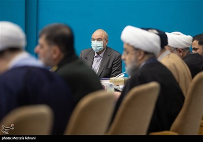محمدباقر قالیباف رئیس مجلس شورای اسلامی در جلسه شورای عالی فضای مجازی 