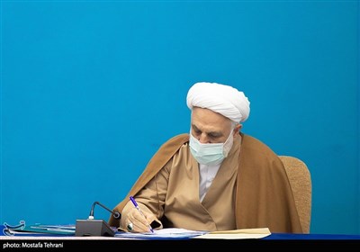 حجت الاسلام اژه ای رئیس قوه قضاییه در جلسه شورای عالی فضای مجازی