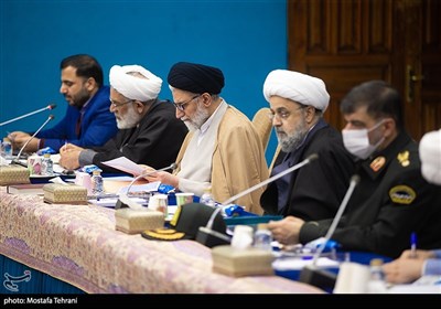 حجت الاسلام سیداسماعیل خطیب وزیر اطلاعات در جلسه شورای عالی فضای مجازی 