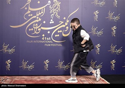 پرهام غلام‌ لو بازیگر فیلم کاپیتان در هفتمین روز چهل و یکمین جشنواره بین‌المللی فیلم فجر