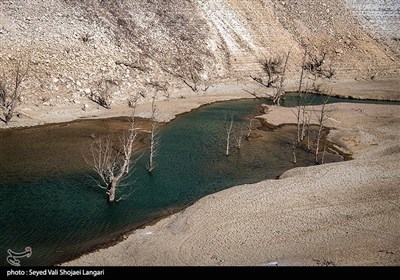 سد شهید رجایی ساری در وضعیت قرمز