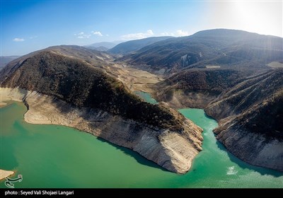 سد شهید رجایی ساری در وضعیت قرمز