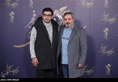 فرزاد حسنی و اتابک نادری بازیگر در هشتمین روز از چهل و یکمین جشنواره بین‌المللی فیلم فجر