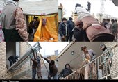 ‌جهاد مقدس بسیجیان در مناطق زلزله‌زده خوی/ خدمت به مردم در دمای زیر صفر + تصاویر