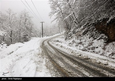 بارش برف در ییلاقات گیلان