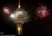 مراسم نورافشانی برج میلاد به مناسب پیروزی انقلاب اسلامی