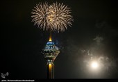 مراسم نورافشانی برج میلاد به مناسب پیروزی انقلاب اسلامی