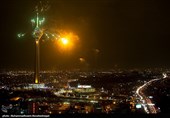 مراسم نورافشانی برج میلاد به مناسب پیروزی انقلاب اسلامی