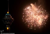 مراسم نورافشانی برج میلاد به مناسب پیروزی انقلاب اسلامی