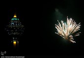مراسم نورافشانی برج میلاد به مناسب پیروزی انقلاب اسلامی