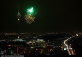 مراسم نورافشانی برج میلاد به مناسب پیروزی انقلاب اسلامی