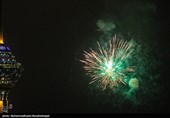 مراسم نورافشانی برج میلاد به مناسب پیروزی انقلاب اسلامی