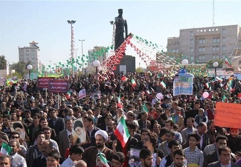 طنین فریاد &quot;مرگ بر آمریکا&quot; در کرانه خلیج فارس/ بوشهری‌ها &quot;اقتدار&quot; ایران‌ را به نمایش گذاشتند‌ +عکس و فیلم