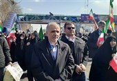 حضور وزیر دادگستری در راهپیمایی 22 بهمن