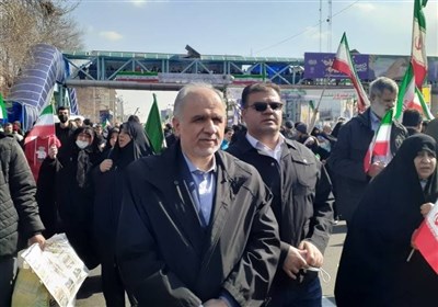  حضور وزیر دادگستری در راهپیمایی ۲۲ بهمن 