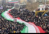 طنین فریاد مرگ بر آمریکا در غربی‌ترین نقطه ایران/ شکوه حضور در آذربایجان غربی + فیلم