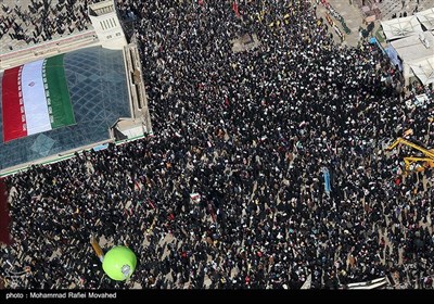 تصاویر هوایی راهپیمایی 22 بهمن در قم 