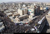 تصاویر هوایی راهپیمایی 22 بهمن در قم 