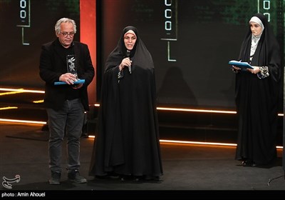 سخنرانی دختر شهید محمد بروجردی در مراسم اختتامیه چهل و یکمین جشنواره فیلم فجر