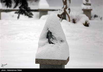 بارش برف در همدان