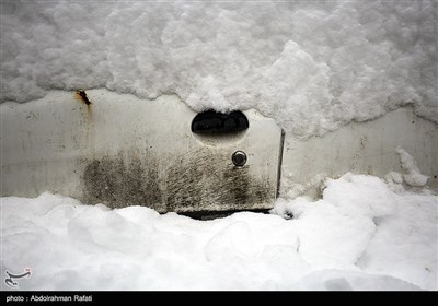 بارش برف در همدان