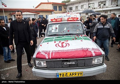 تشییع پیکر ۳ لژیونر خوزستانی فوت شده در زلزله ترکیه در اهواز