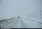 بارش برف در شرق استان تهران/ ‌تردد در هراز و فیروزکوه بدون زنجیر ممنوع شد+ فیلم