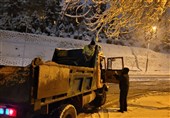 تمهیدات شهرداری منطقه یک برای جلوگیری از یخ‌زدگی معابر پایتخت