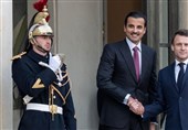 رایزنی امیر قطر با رئیس جمهور فرانسه