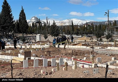 قبرستان شهر آدی‌یامان ترکیه پس از زلزله