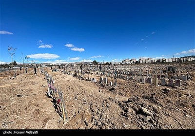 قبرستان شهر آدی‌یامان ترکیه پس از زلزله