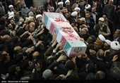 مراسم تشیع پیکر 7 شهید مدافع حرم در تهران برگزار شد