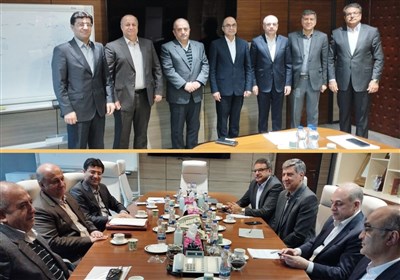  تعامل مدیرعامل ذوب آهن اصفهان با مدیران عامل بانک های تجارت و ملت 