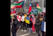 اجتماع ضدایرانی در بروکسل با پرچم‌های تجزیه‌طلبان