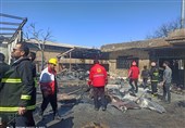 آتش‌سوزی مهیب در ‌یک جایگاه ال‌.‌پی.‌جی همدان/ انفجار 70 کپسول گاز / 3 نفر مجروح شدند + فیلم و تصاویر