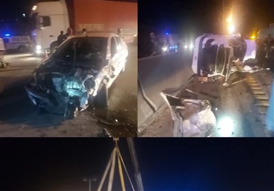  تصادف ۳ خودرو در آزادراه قزوین-تهران ۴ کشته و مصدوم برجا گذاشت 